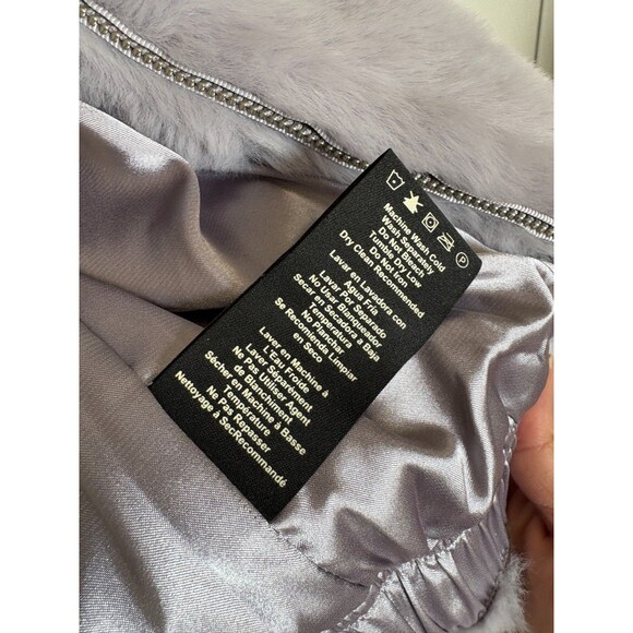 UGG Medium Mandy Faux Fur Hoodie Ii Sweater Cloudy Grey Coat Jacket - Picture 9 of 12